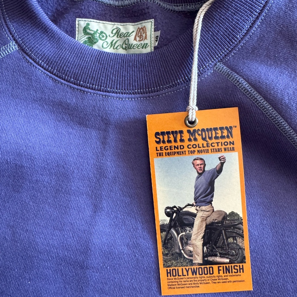 RARE Steve McQueen, real Mccoy Men's Crewneck Sweater (blue / purple)